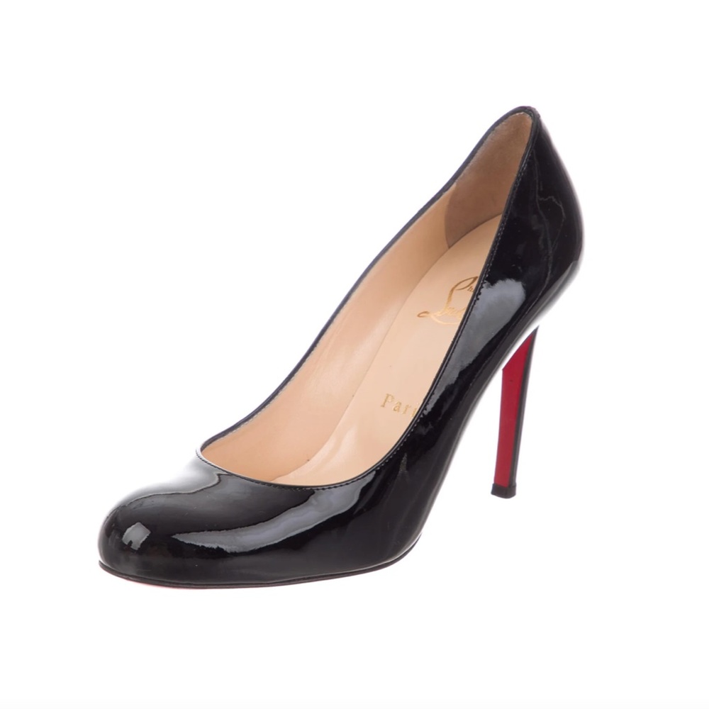 Christian Louboutin Patent Leather 100 Pumps Sz 36